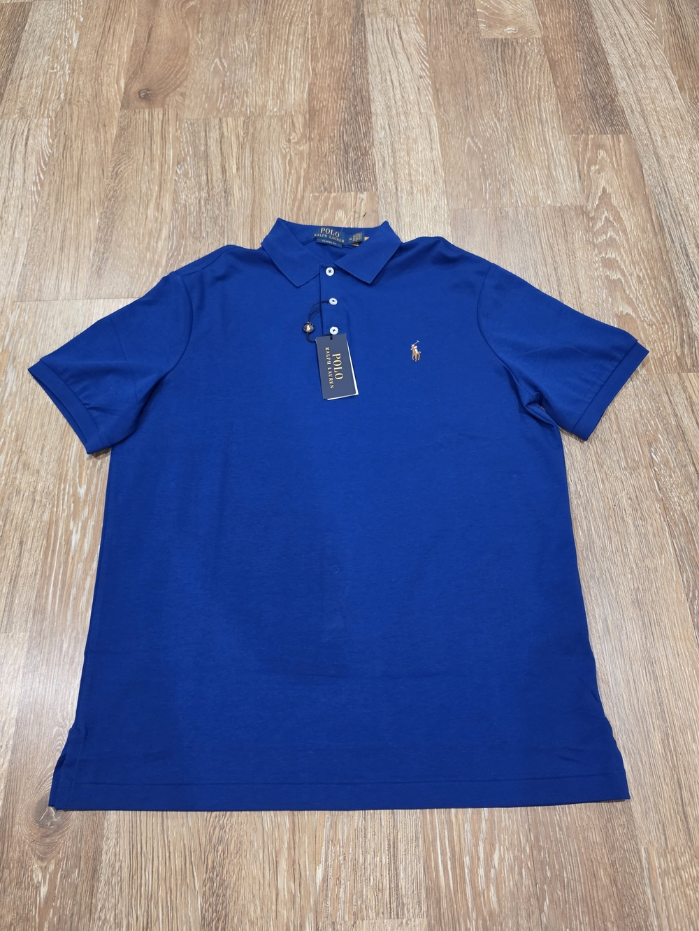 Polo Ralph Lauren Mens Classic Fit Polo Shirt Blue Short Sleeve SMALL MSRP $118